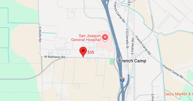 Map showing Juvenile Justice Center location